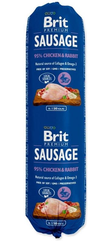 Saláma BRIT dog Chicken & Rabbit 800g