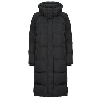 Superdry  LONGLINE HOODED PUFFER COAT  Bundy Čierna