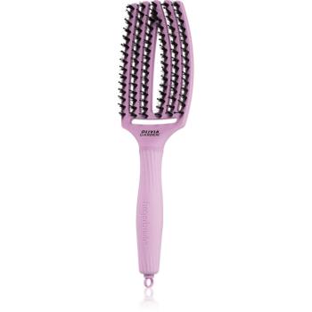 Olivia Garden Fingerbrush Boar & Nylon kefa na vlasy so štetinami z nylonu a diviaka Ethereal Lavender 1 ks