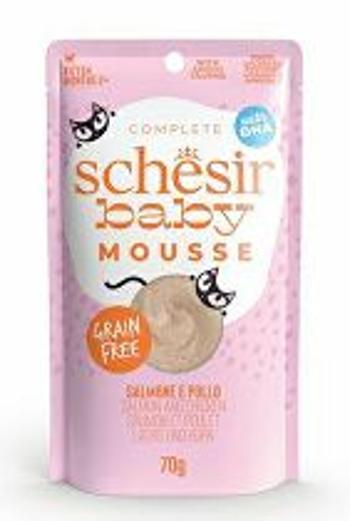 Schesir Cat pocket Kitten Lifestage Mousse salmon 70g + Množstevná zľava