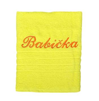 Darčekový uterák, Babička, žltý