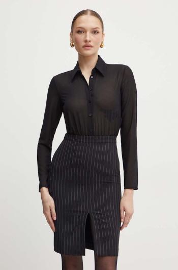 Šaty Patrizia Pepe čierna farba, mini, priliehavé, 8A1399 A457