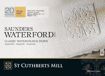 St Cuthberts Mill Saunders Waterford Rough Skicár 51 x 36 cm 300 g White