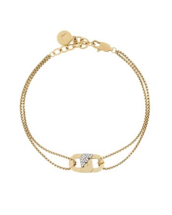 Emporio Armani Pánsky pozlátený náramok s kryštálmi EGS3175710