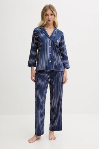 Pyžamo Lauren Ralph Lauren dámske, tmavomodrá farba, ILN92429