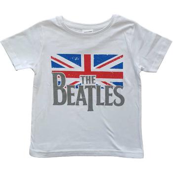 The Beatles tričko Logo & Vintage Flag Biela 11 – 12 rokov