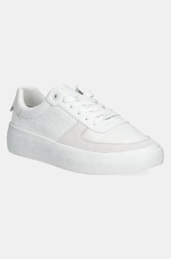 Tenisky Calvin Klein VULC LACE UP - MONO biela farba, HW0HW02293