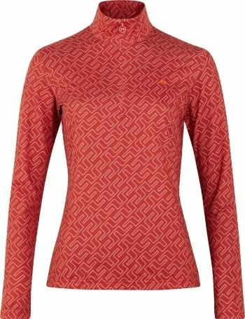 J.Lindeberg Ana Golf Mid Layer Faded Rose Bridge Monogram L Mikina