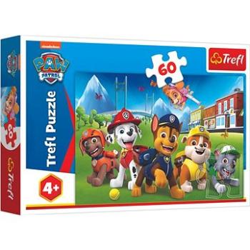 Trefl Puzzle Labková patrola v tráve 60 dielikov (5900511173758)