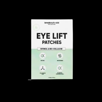 BREAKOUT+AID Eye Lift Patches Spevňujúce náplasti na očné okolie s retinolom 4 ks