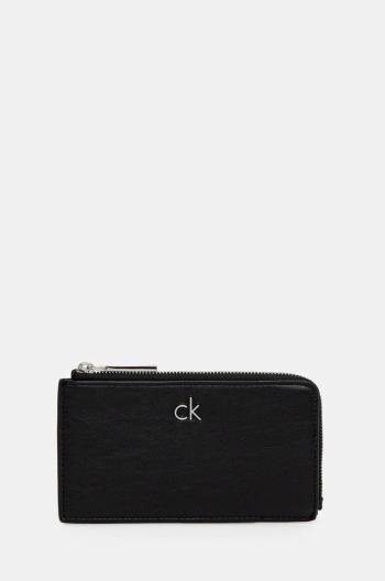 Peňaženka Calvin Klein dámska, čierna farba, K60K612848