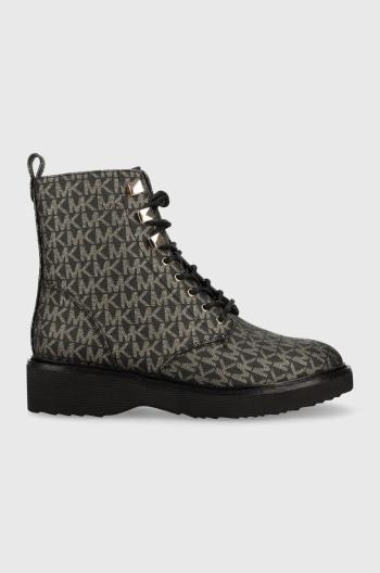 Workery MICHAEL Michael Kors Haskell dámske, čierna farba, na platforme,