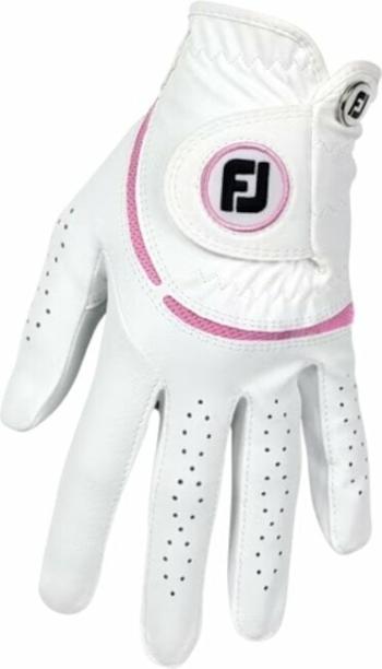 Footjoy Weathersof Golf White/Pink Ľavá ruka S Dámske rukavice