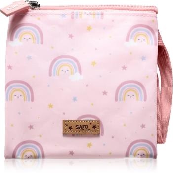 Saro Baby Sandwich Bag vrecúško na desiatu/olovrant Pink 17,5x17,5 cm 1 ks