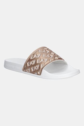 Šľapky EA7 Emporio Armani biela farba, AF15125.7X000109