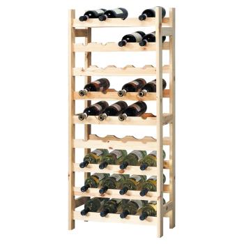 Kesper 69360 Raft pentru vin 36 sticle pin, 120 x51 x 27 cm
