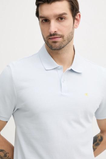 Bavlnené polo tričko Calvin Klein Jeans pánske, jednofarebné, LV040EM269