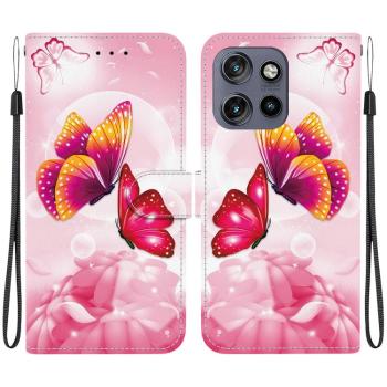 ART Peňaženkový kryt pre Motorola Edge 50 Neo / ThinkPhone 25 PINK BUTTERFLIES