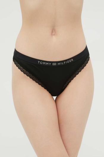 Brazílske nohavičky Tommy Hilfiger čierna farba,UW0UW04184