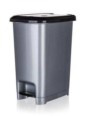 Banquet Coș de gunoi cu pedală STEP 25 l, gri, gri, 25 l