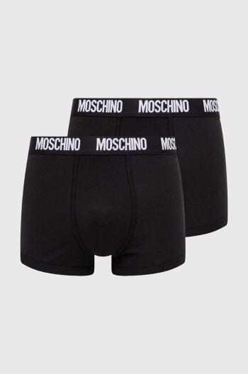 Boxerky Moschino Underwear 2-pak pánske, čierna farba, 241V1A13894301