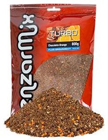 Benzar mix krmítková zmes groundbait turbo fluo 800 g - čokoláda-pomaranč