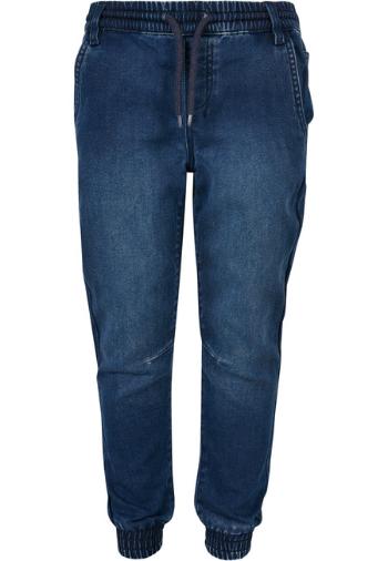 Urban Classics Boys Knitted Denim Jogpants blue washed - 134/140