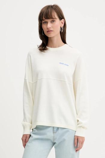 Bavlnený sveter Guess Jeans béžová farba, ľahký, W5YR34 Z3HM1