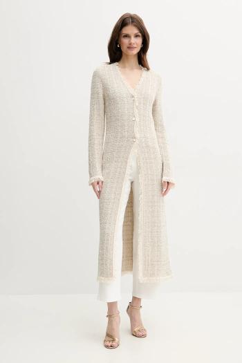 Kardigán Twinset dámsky, béžová farba, 251TP3560