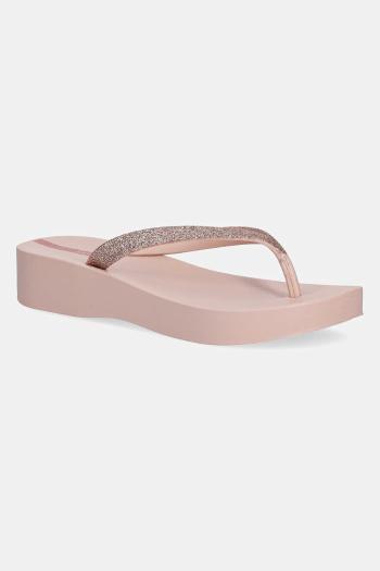 Šľapky Ipanema MESH CHIC PL ružová farba, na kline, 83386-BD733