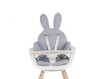 CHILDHOME Sedacia podložka do detskej stoličky Rabbit Jersey Grey