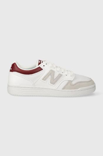 Tenisky New Balance BB480LKB biela farba