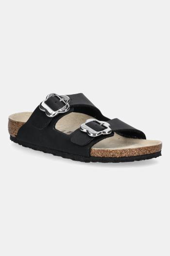 Detské šľapky Birkenstock Arizona Flower Buckle čierna farba, 1029844