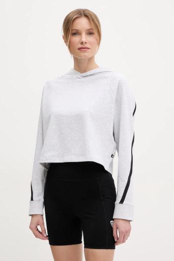 Tepláková mikina ON running Studio šedá farba, s kapucňou, melanžová, 1WF12421756