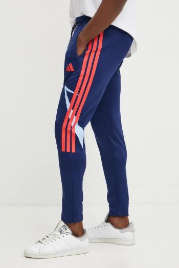 Tepláky adidas Tiro tmavomodrá farba, s potlačou, JC8045
