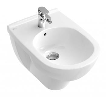 VILLEROY & BOCH - O.novo Závesný bidet, 360x560 mm, 1 otvor na batériu, alpská biela 54600001