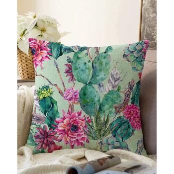 Cactus zöld pamut keverék párnahuzat, 55 x 55 cm - Minimalist Cushion Covers