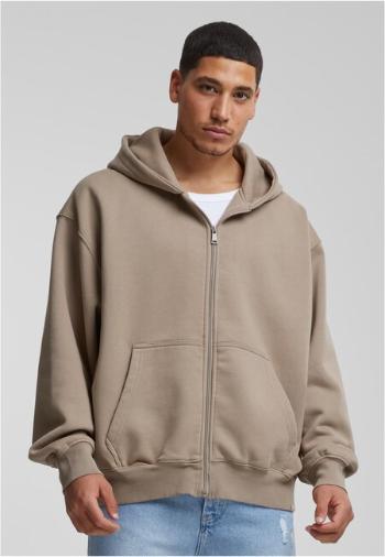 DEF Zip Hoody brown washed01 - L