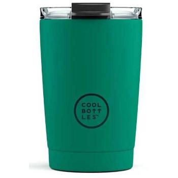 COOL BOTTLES TERMO 330 ML Rozsdamentes thermo bögre, zöld, méret 330 ML