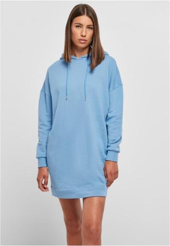 Urban Classics Ladies Organic Oversized Terry Hoody Dress horizonblue - S