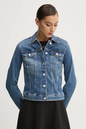 Rifľová bunda Tommy Jeans dámska, prechodná, DW0DW20158