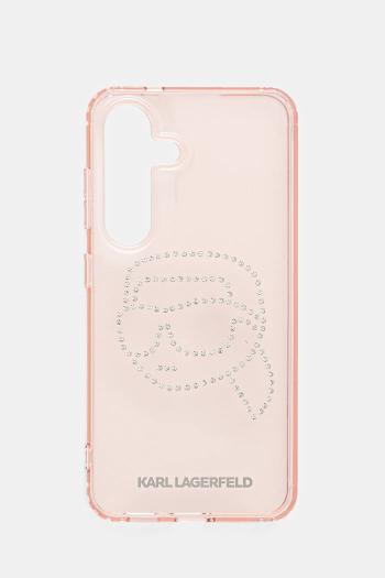 Puzdro na mobil Karl Lagerfeld Samsung Galaxy S25 ružová farba, KLHCS25SHKHDCELP