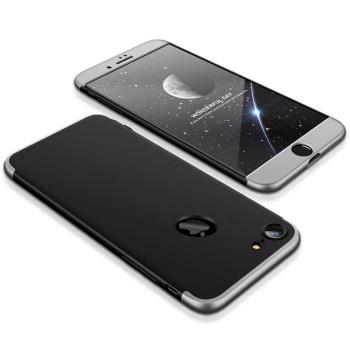 360° Ochranný obal Apple iPhone 6 / 6S čierno-strieborný