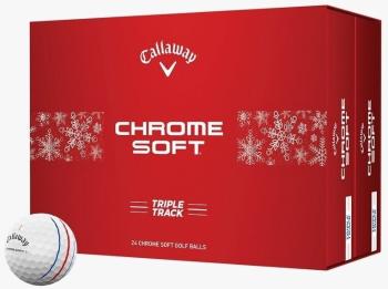 Callaway Chrome Soft 2024 White Triple Track Golfové lopty