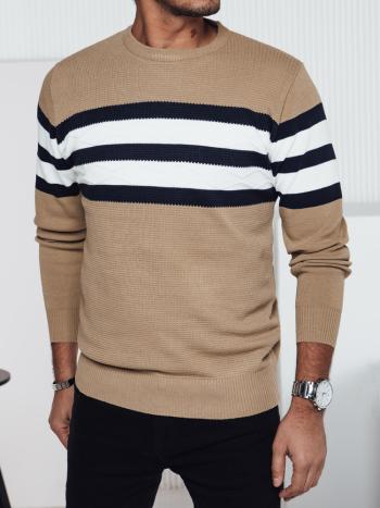 Pánsky tmavobéžový sveter Dstreet WX2246