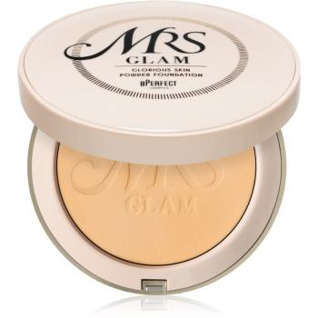 BPerfect Mrs Glam Glorious Skin Powder Foundation kompaktný púder pre matný vzhľad odtieň 04 Medium Gold 70 g