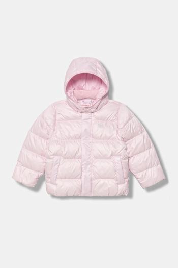 Detská páperová bunda adidas Originals ružová farba, JV8547