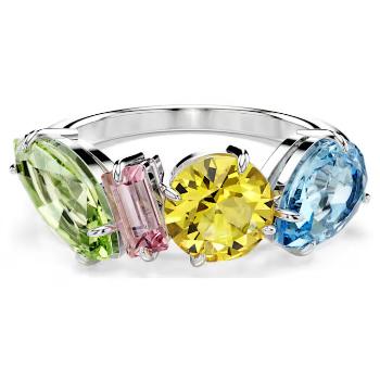 Swarovski Prsteň s farebnými Swarovski kryštálmi Gema 570894 52 mm