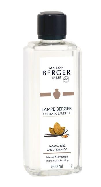 Maison Berger Paris Náplň do katalytickej lampy Jantárový tabak Amber Tobacco (Lampe Recharge/Refill) 500 ml