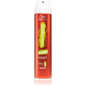 Wella Shockwaves Volume lak na vlasy s extra silnou fixáciou pre objem 250 ml